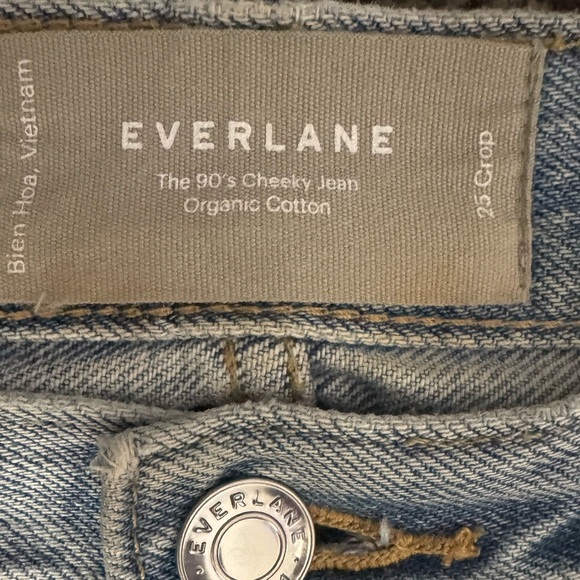 Everlane The 90’s Cheeky Jeans Size 25 Crop - Picture 3 of 4
